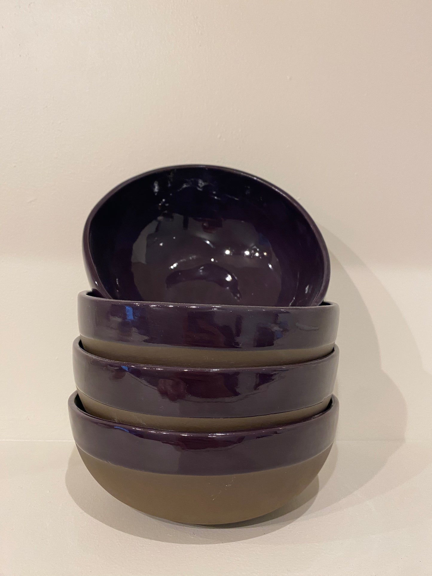 Breakfastbowl in Aubergine colour